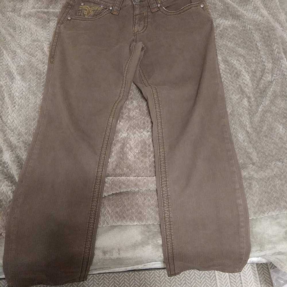Men's Army Brown Rock Revival Jeans